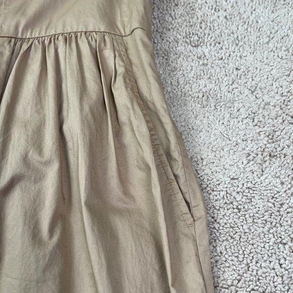 Old Navy Dress Womens XXL Brown Cotton Country Western Prairie Minimalist Basic - Picture 7 of 9